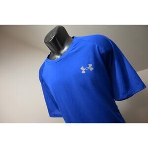 Under Armour Gym Shirt The Tech Tee Performance Blue Athletic Mens Size 2XL XXL